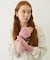 HEART CABLE MITTENS