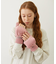 HEART CABLE MITTENS