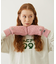 HEART CABLE MITTENS