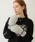 HEART CABLE MITTENS