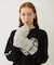 HEART CABLE MITTENS