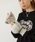 HEART CABLE MITTENS