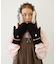 HEART CABLE MITTENS