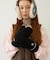 HEART CABLE MITTENS