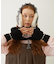 HEART CABLE MITTENS