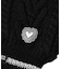 HEART CABLE MITTENS