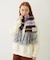 STRIPED FRINGE STOLE
