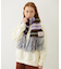 STRIPED FRINGE STOLE