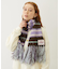 STRIPED FRINGE STOLE