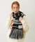 STRIPED FRINGE STOLE