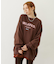STENCIL AND BAR LOGO BIG SWEAT TOP