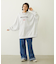 STENCIL AND BAR LOGO BIG SWEAT TOP