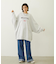 STENCIL AND BAR LOGO BIG SWEAT TOP