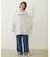 STENCIL AND BAR LOGO BIG SWEAT TOP