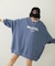 STENCIL AND BAR LOGO BIG SWEAT TOP