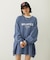 STENCIL AND BAR LOGO BIG SWEAT TOP