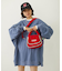 STENCIL AND BAR LOGO BIG SWEAT TOP