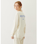 MILKFED. PLAID LOGO L/S TEE