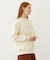 BLOOMING FLOWER EMBROIDERY SWEAT TOP