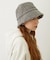 TWEED FRINGE BUCKET HAT