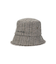 TWEED FRINGE BUCKET HAT