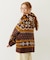 SNOW PATTERN COWICHAN KNIT JACKET
