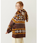 SNOW PATTERN COWICHAN KNIT JACKET