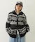 SNOW PATTERN COWICHAN KNIT JACKET