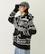 SNOW PATTERN COWICHAN KNIT JACKET