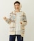 SNOW PATTERN COWICHAN KNIT JACKET