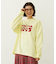 APPLE LOGO FLOCK PRINT L/S TEE