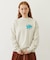 FLOWER LOGO CHENILLE EMBROIDERY SWEAT TOP