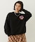 FLOWER LOGO CHENILLE EMBROIDERY SWEAT TOP