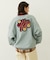 FLOWER LOGO CHENILLE EMBROIDERY SWEAT TOP