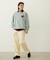 FLOWER LOGO CHENILLE EMBROIDERY SWEAT TOP