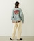 FLOWER LOGO CHENILLE EMBROIDERY SWEAT TOP