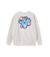 FLOWER LOGO CHENILLE EMBROIDERY SWEAT TOP