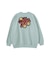 FLOWER LOGO CHENILLE EMBROIDERY SWEAT TOP
