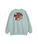 FLOWER LOGO CHENILLE EMBROIDERY SWEAT TOP