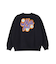 FLOWER LOGO CHENILLE EMBROIDERY SWEAT TOP