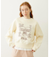 STITCHED HEART LOGO SHORT CREW SWEAT