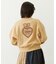 HEART RIBBON EMBLEM SHORT CREW SWEAT