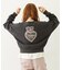 HEART RIBBON EMBLEM SHORT CREW SWEAT
