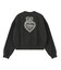 HEART RIBBON EMBLEM SHORT CREW SWEAT