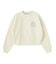 HEART RIBBON EMBLEM SHORT CREW SWEAT