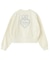 HEART RIBBON EMBLEM SHORT CREW SWEAT