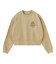 HEART RIBBON EMBLEM SHORT CREW SWEAT