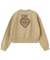 HEART RIBBON EMBLEM SHORT CREW SWEAT