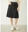 PLEATED DENIM SKIRT
