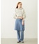 PLEATED DENIM SKIRT